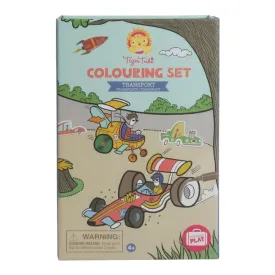 Tiger Tribe Colouring Set - Transport