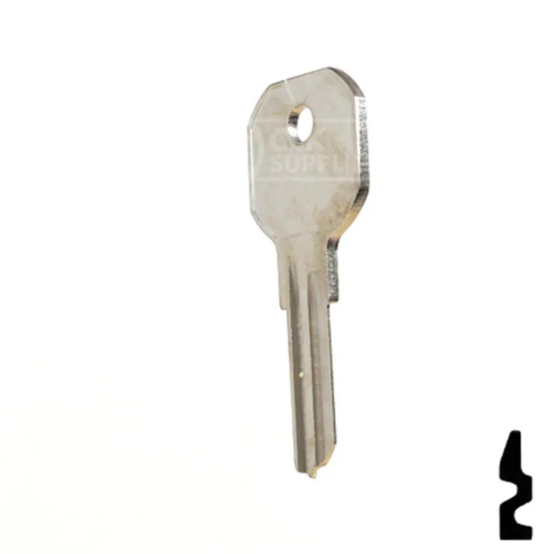 Uncut Key Blank | Hurd, Delta | 1536