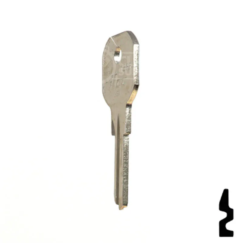 Uncut Key Blank | Hurd, Delta | 1536