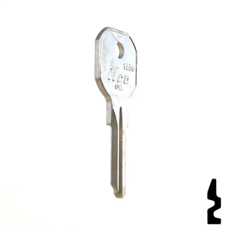 Uncut Key Blank | Hurd, Delta | 1536