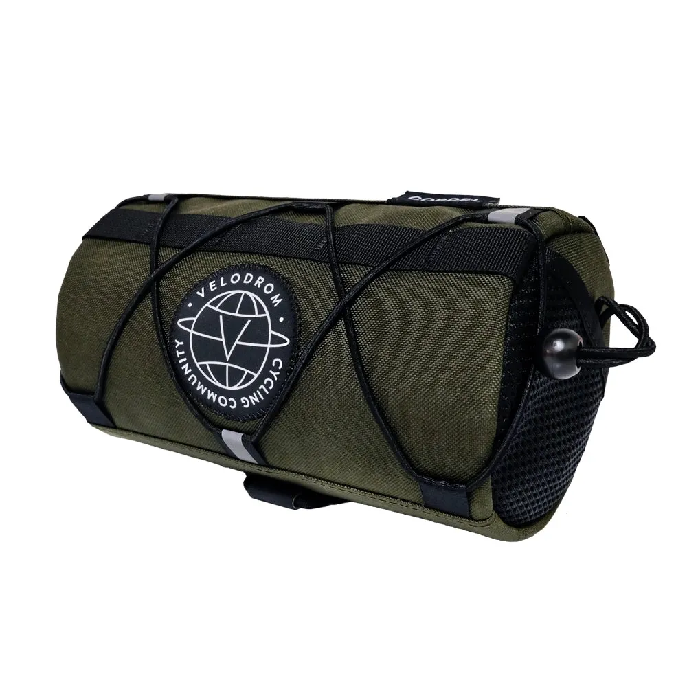 VELODROM by Cordel Durum  Handlebar Bag - Olive/Yellow
