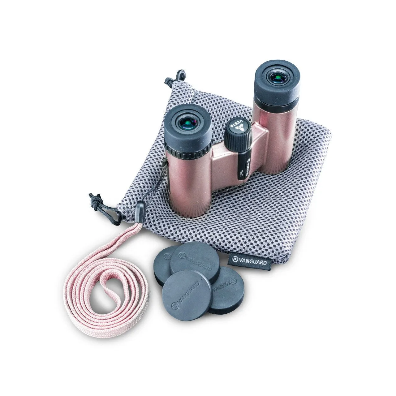 Vesta Compact 10x21 Binoculars - Rosaline