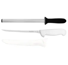 Victory Knives Superflex Narrow 19cm Knife w Diamond Sharpener