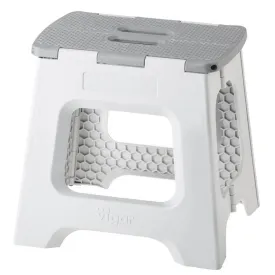 Vigar 32cm Compact Folding Step Stool Grey