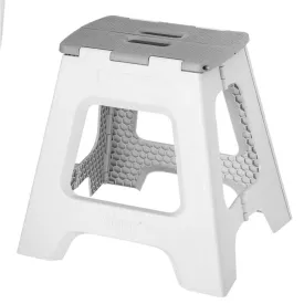Vigar 40cm 2 Step Folding Step Stool Grey