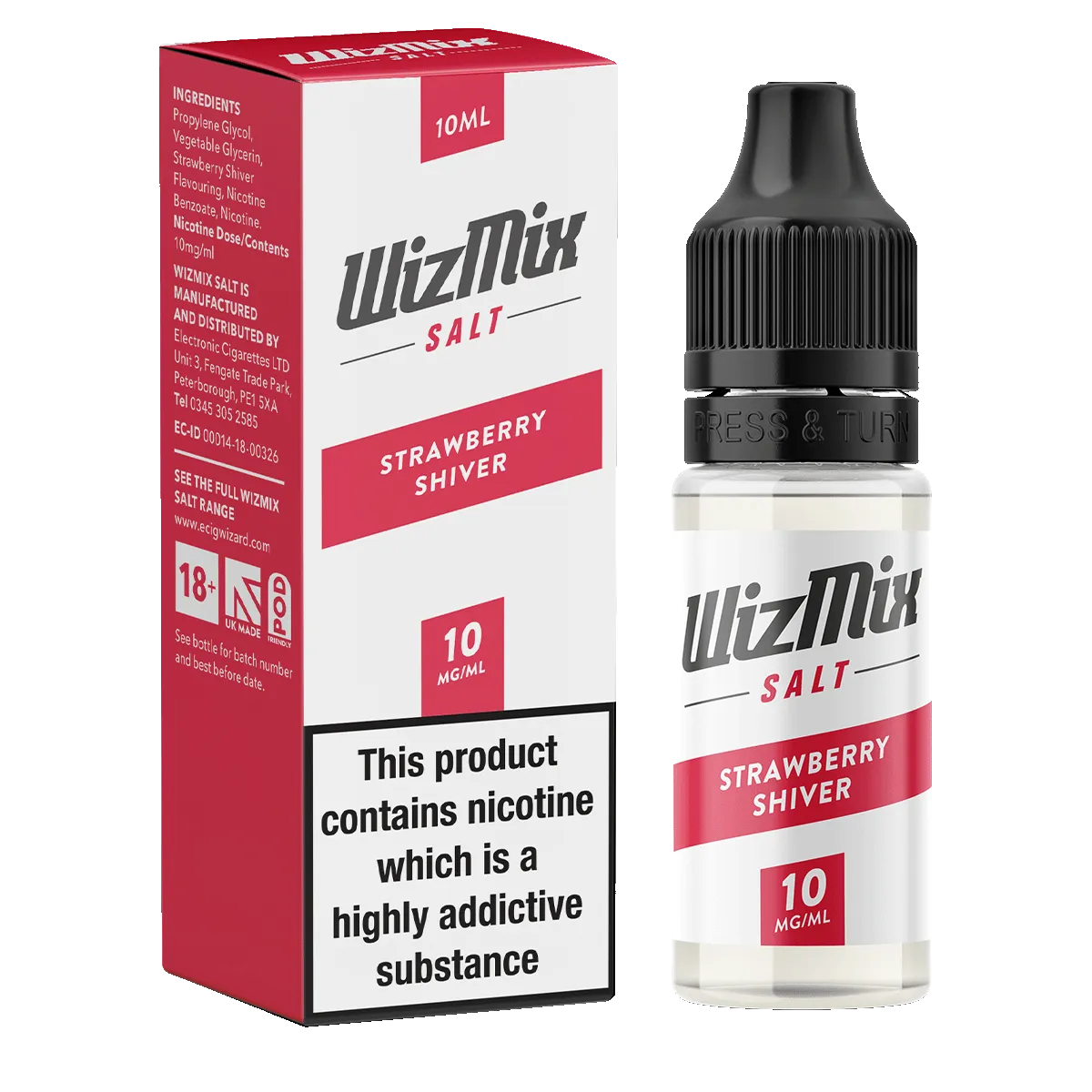 Wizmix Salt Strawberry Shiver - 10ml