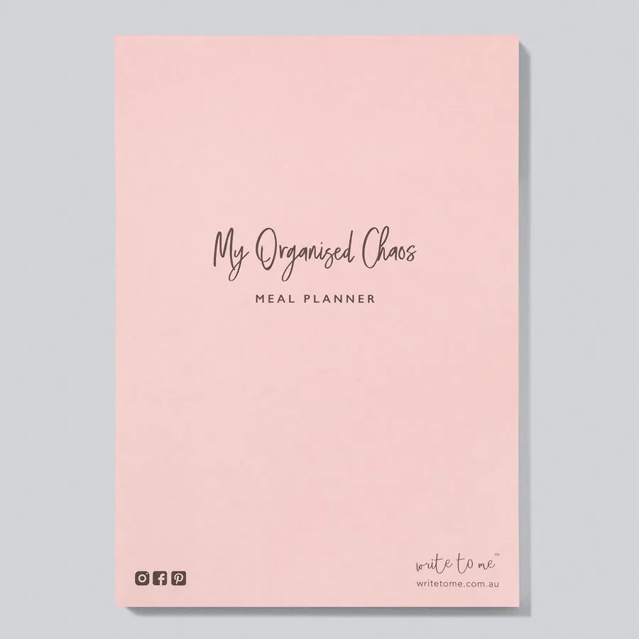 Write To Me - Meal Planner. My Organised Chaos