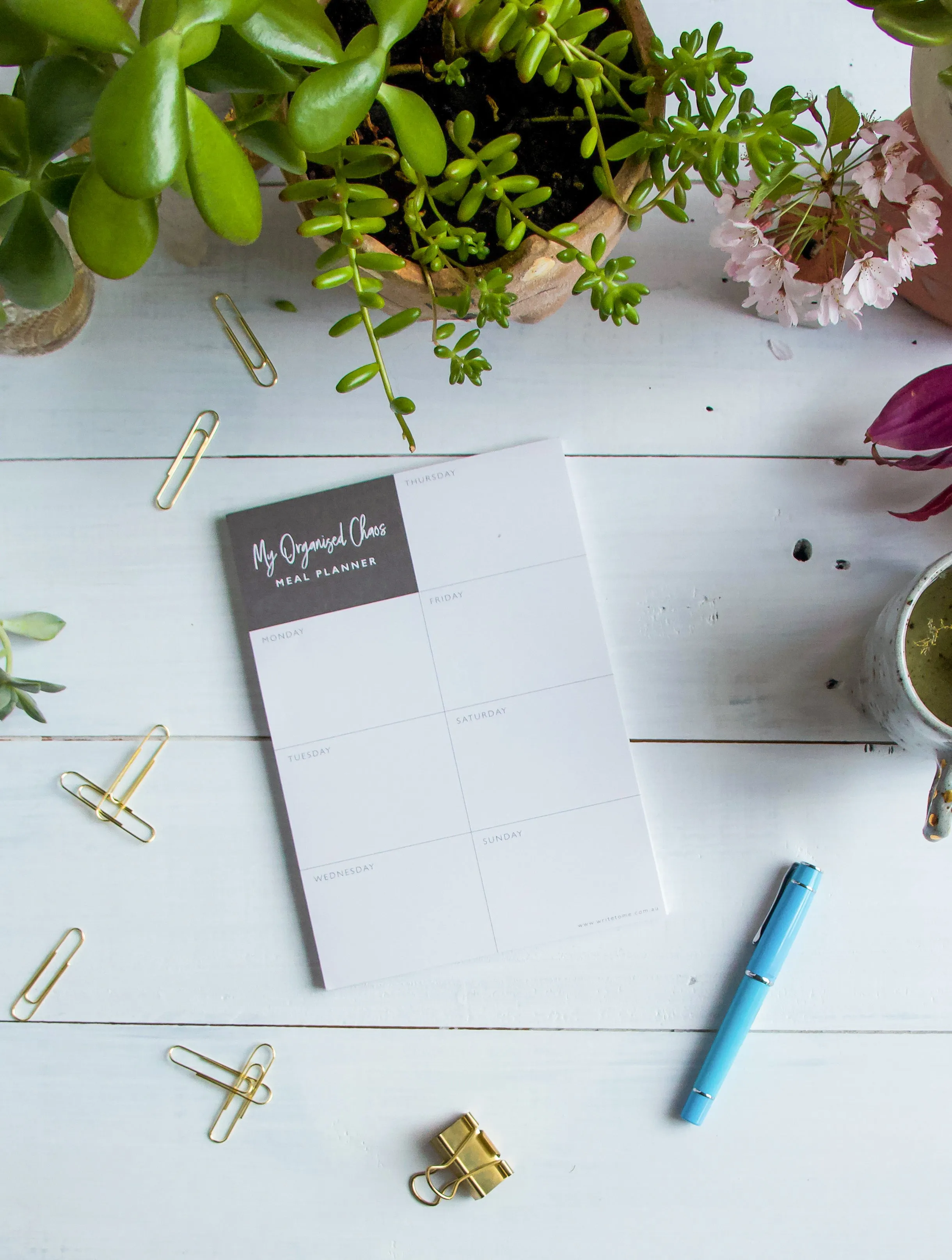Write To Me - Meal Planner. My Organised Chaos