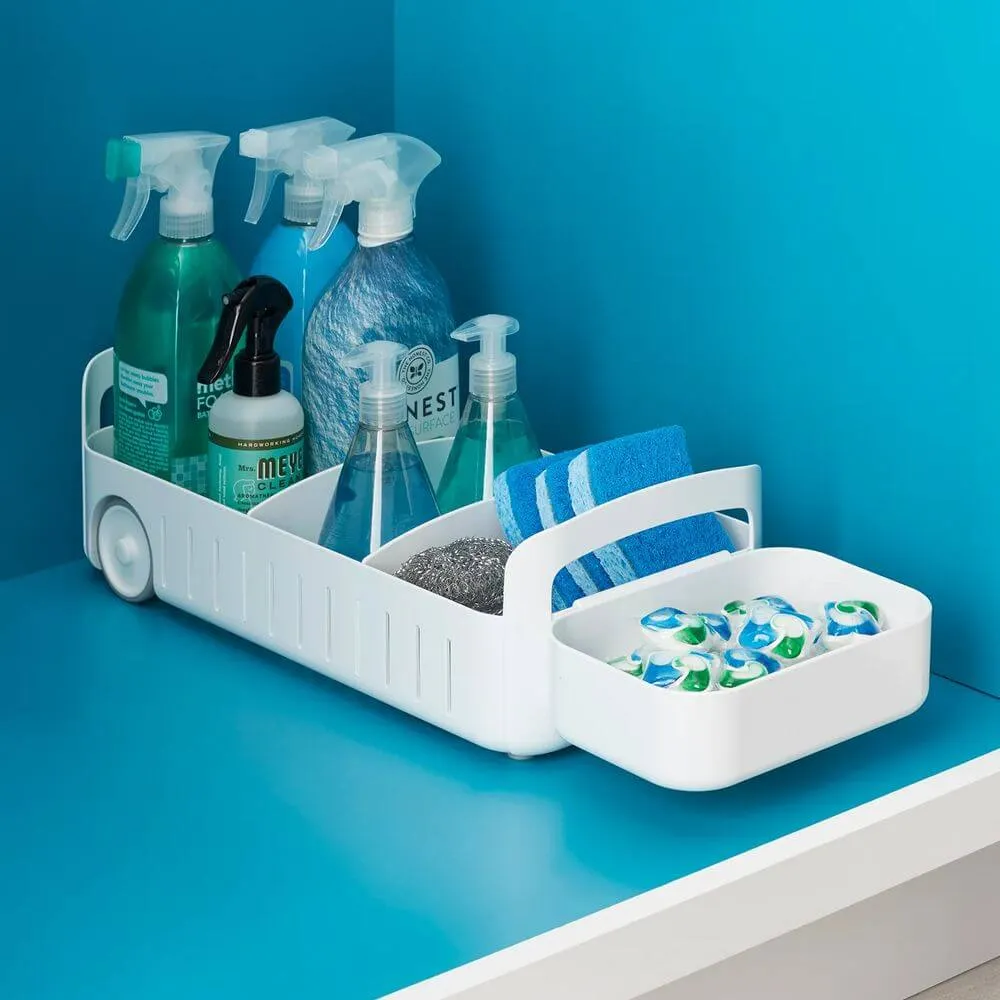 Youcopia RollOut Large Under Sink Caddy White