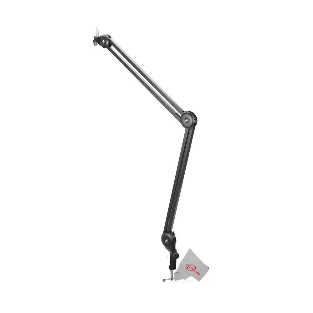 Zoom H8 8-Input / 12-Track Digital Handy Audio Recorder For Field Recording Music And Podcasting    Boya BY-BA20 Aluminum Alloy Desk Holder Microphone Stand Bracket   Zoom ZDM-1 Podcast Mic Pack Accessory Bundle